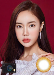 LENS ME Louis Shine Cocktail Orange Sherbet Brown Monthly (2 Pack)