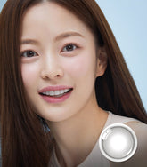 OLENS Shine Touch Milky Gray Monthly Contact Lenses (2 Pack)