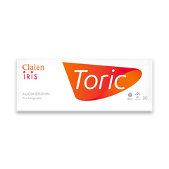 Clalen Iris Toric 1 Day Alicia Brown Daily Colored Contact Lenses (30 Pack)