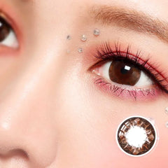 NEO Ruby Brown Colored Contact Lenses 6 months disposable (1 Lens)