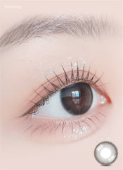 Lensrang 1-Month Suger Cream Ash Black (2 Pack)