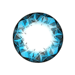 NEO Ruby Blue Colored Contact Lenses 6 months disposable (1 Pack)