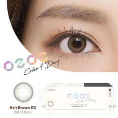 Clalen O2O2 Color 1-Day Ash Brown EX (30 Pack)