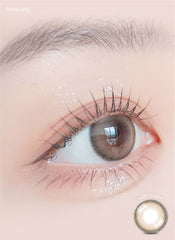 Lensrang 1-Month Suger Cream Ash Brown (2 Pack)