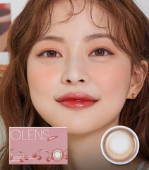 Olens Cherry Moon Brown Monthly Color Contact Lenses (2 Pack)